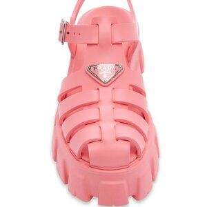 Prada Pink Monolith Rubber Sandals - EU 36 / US 6